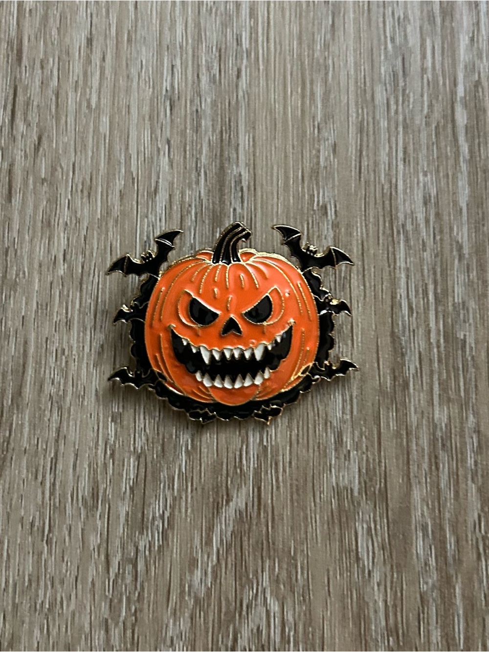 Spooky Jack-O'-Lantern Brooch